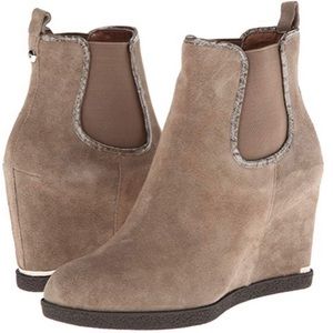 Donald J. Pliner Dillon Wedge Ankle Boots Suede 6M